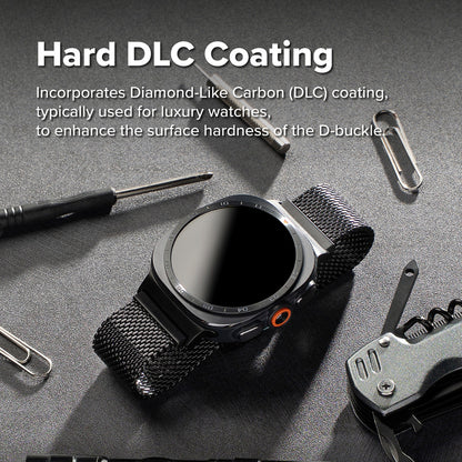 Cinturino Ringke Metal One Mesh per Samsung Galaxy Watch Ultra2, Nero