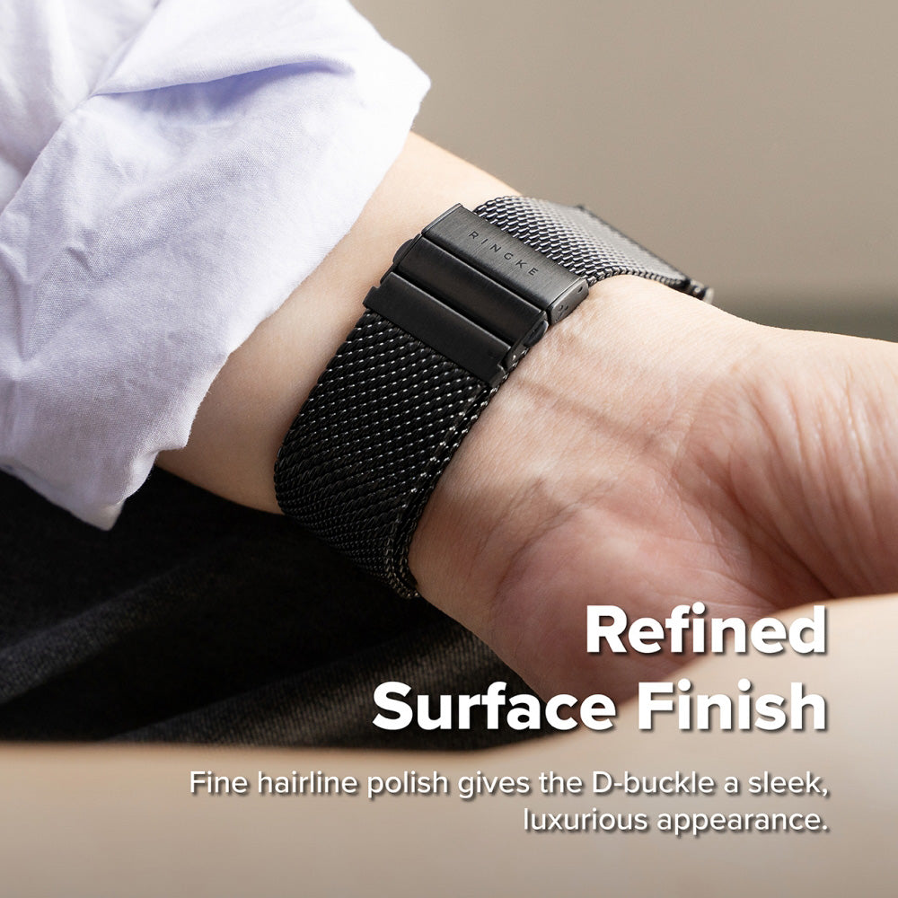 Cinturino Ringke Metal One Mesh per Samsung Galaxy Watch Ultra2, Nero