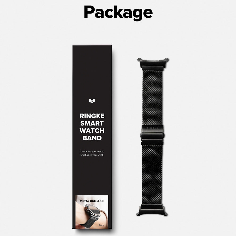 Cinturino Ringke Metal One Mesh per Samsung Galaxy Watch Ultra2, Nero