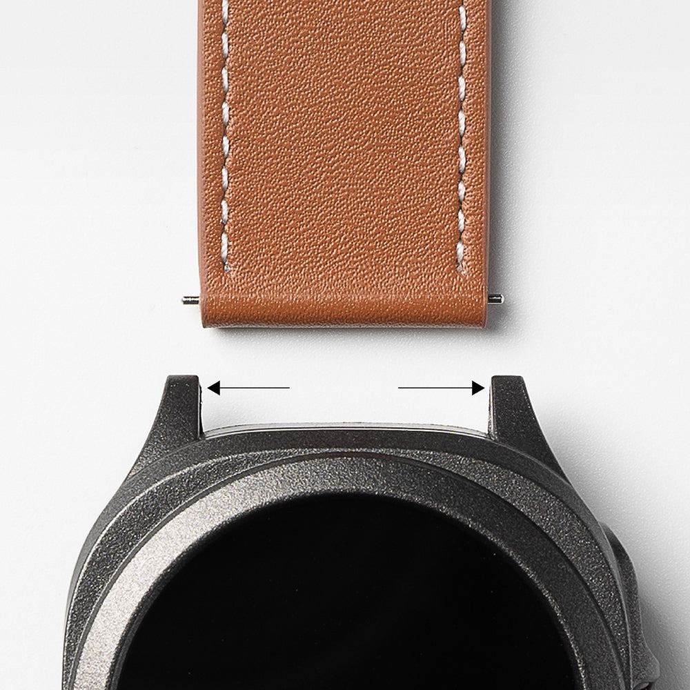 Cinturino Ringke One Basic Bold per Fossil Watch / Mobvoi Watch / Suunto Watch Series, 24mm, Nero