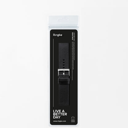 Cinturino Ringke One Basic Bold per Fossil Watch / Mobvoi Watch / Suunto Watch Series, 24mm, Nero