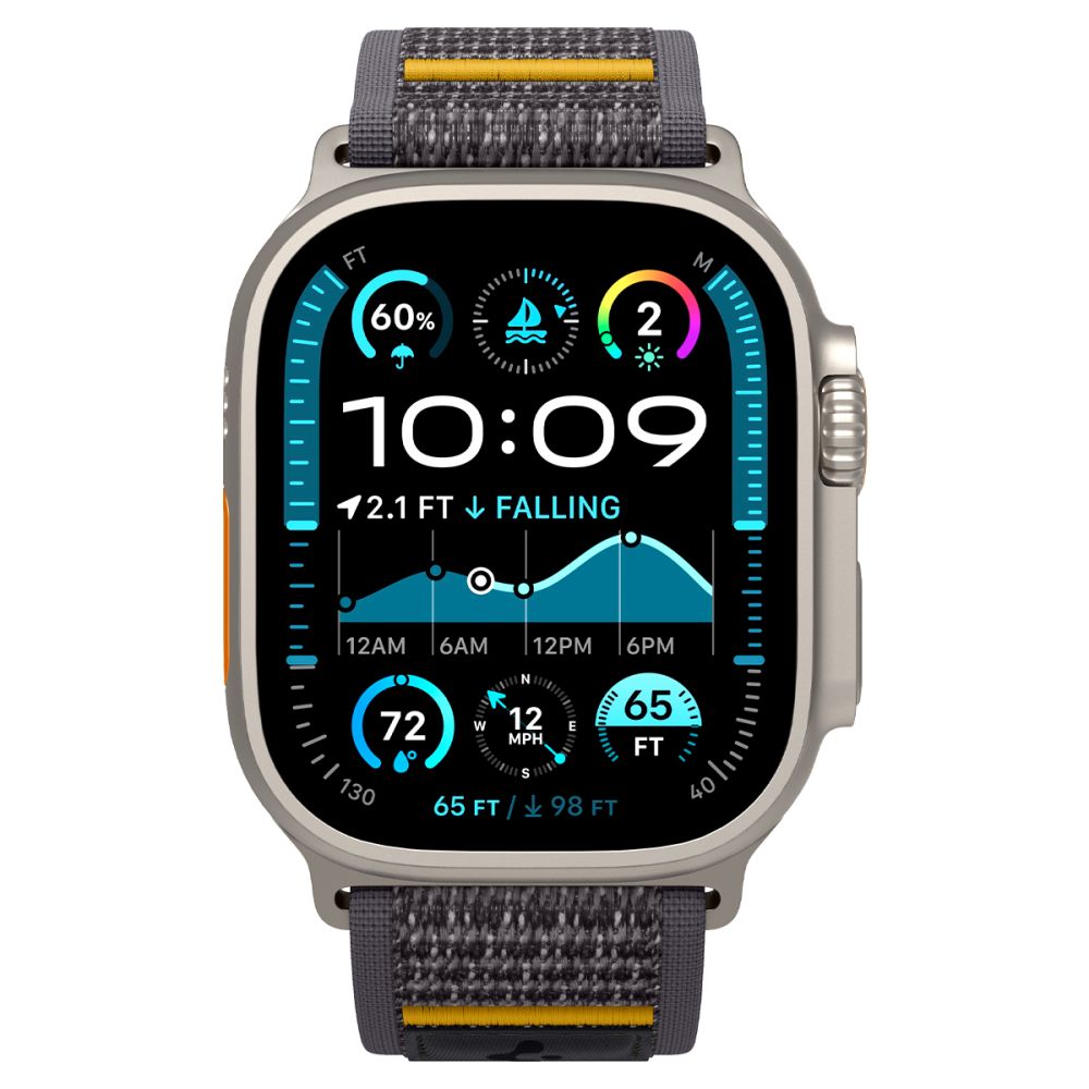 Cinturino Spigen Athlex Air per Apple Watch 49mm / 46mm / 45mm / 44mm Series, Grigio AMP09034