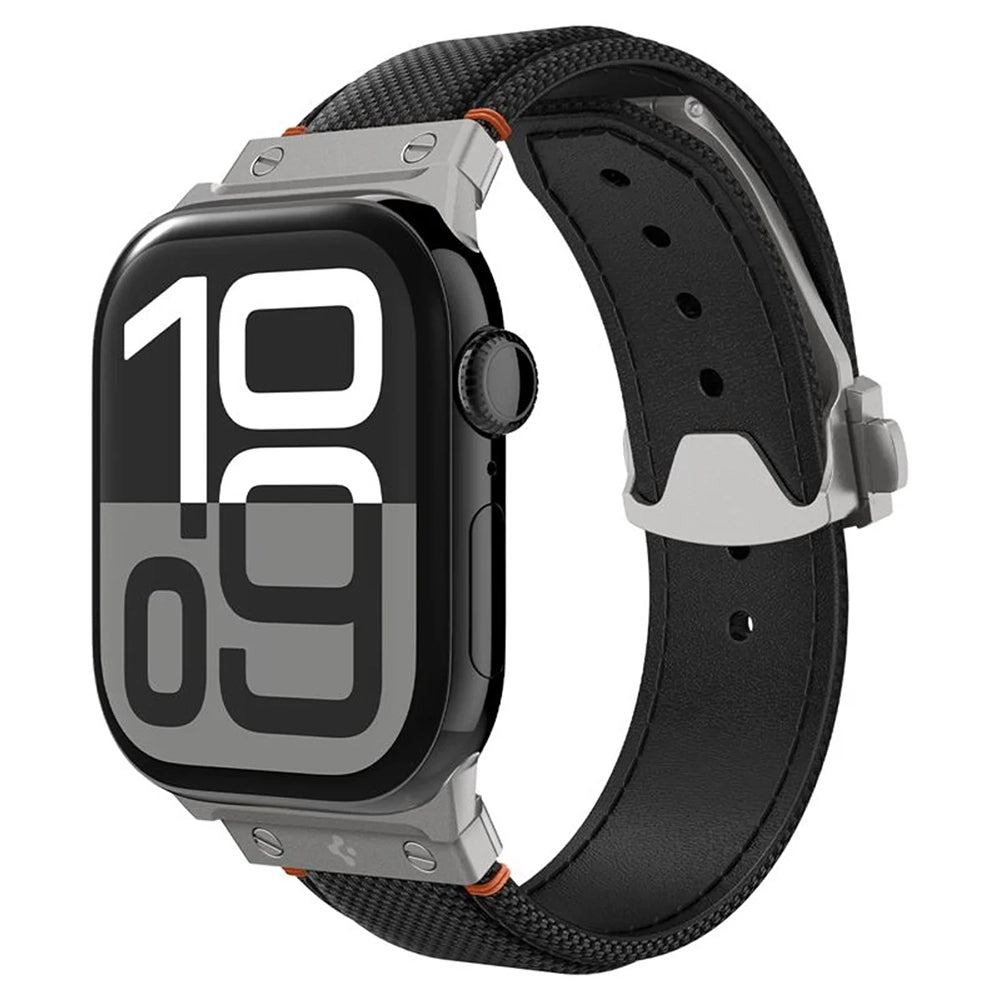 Cinturino Spigen Classic Fit per Apple Watch 49mm / 46mm / 45mm / 44mm / 42mm Series, Nero AMP09304