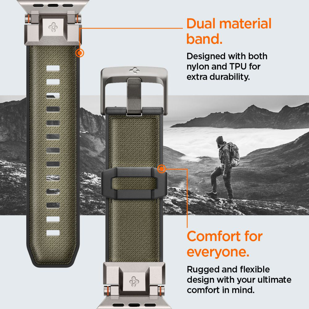Cinturino Spigen DuraPro Armor per Apple Watch 49mm / 46mm / 45mm / 44mm / 42mm Series, Verde