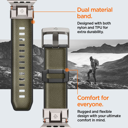 Cinturino Spigen DuraPro Armor per Apple Watch 49mm / 46mm / 45mm / 44mm / 42mm Series, Verde