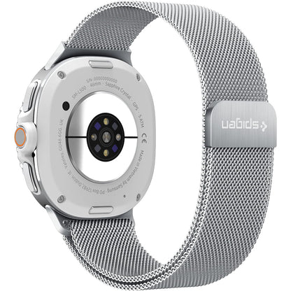 Cinturino Spigen Metal Fit per Samsung Galaxy Watch9 / Watch8 / Watch8 Classic Series, Argento AMP10121