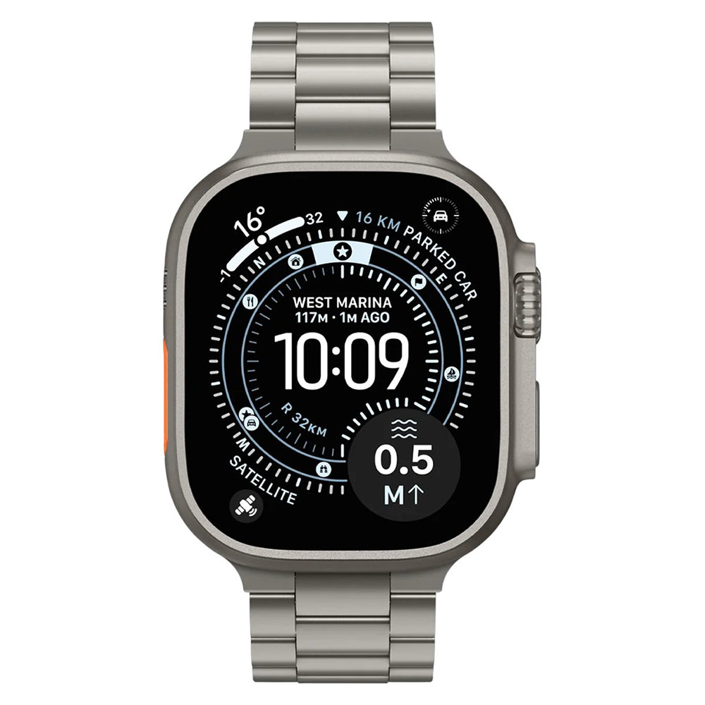 Cinturino Spigen Modern Fit Titanium per Apple Watch Series 49 mm / 46 mm / 45 mm / 44 mm, Grigio AMP09105