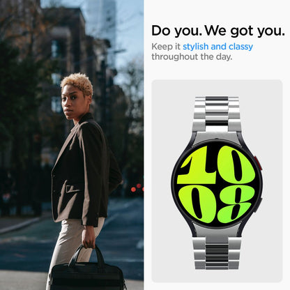 Cinturino Spigen Modern Fit per Samsung Galaxy Watch6 44mm, Argento