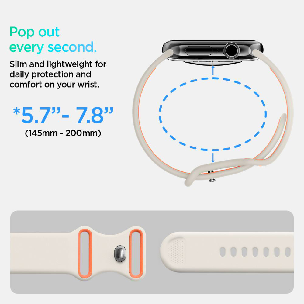 Cinturino Spigen Nano Pop per Apple Watch 42mm / 41mm / 40mm / 38mm Series, Beige