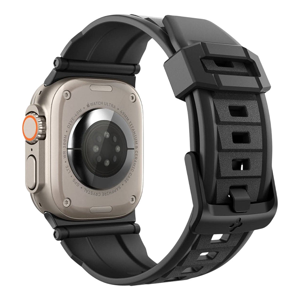 Cinturino Spigen Rugged per Apple Watch 49mm / 46mm / 45mm / 44mm / 42mm Series, Nero AMP07105