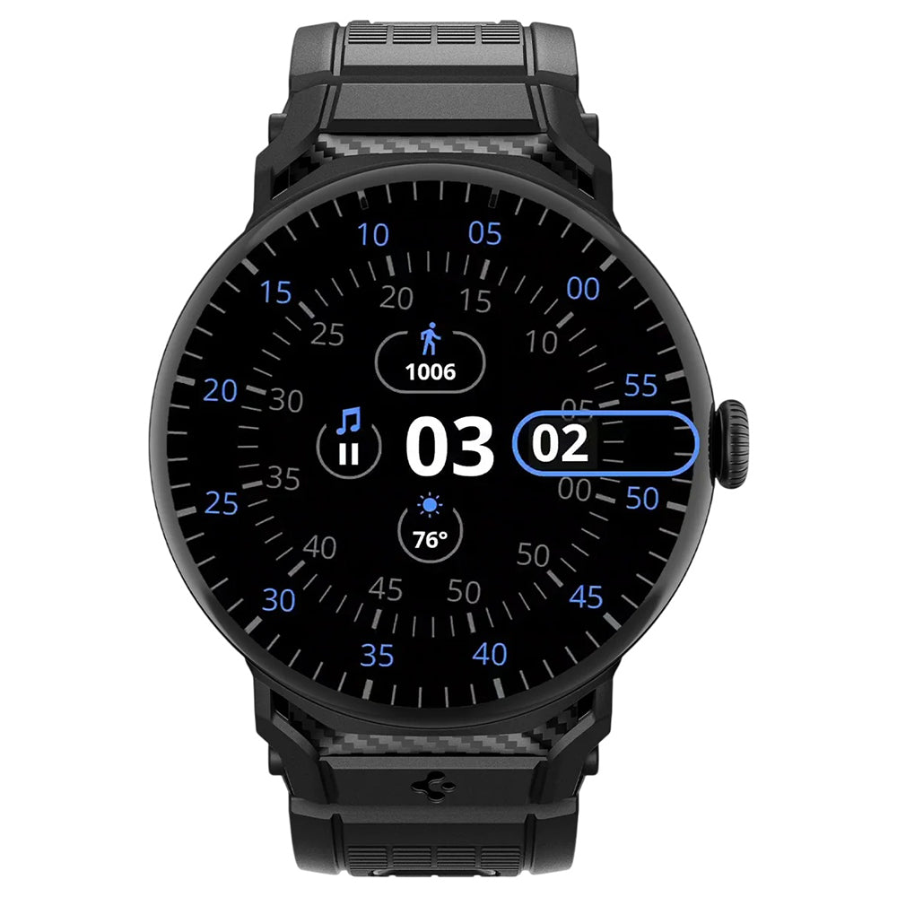 Cinturino Spigen Rugged per Google Pixel Watch 45mm Series, Nero AMP07600