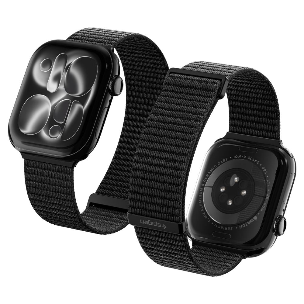 Cinturino Spigen WBF01 per Apple Watch 49mm / 46mm / 45mm / 44mm Series, Nero AMP11833