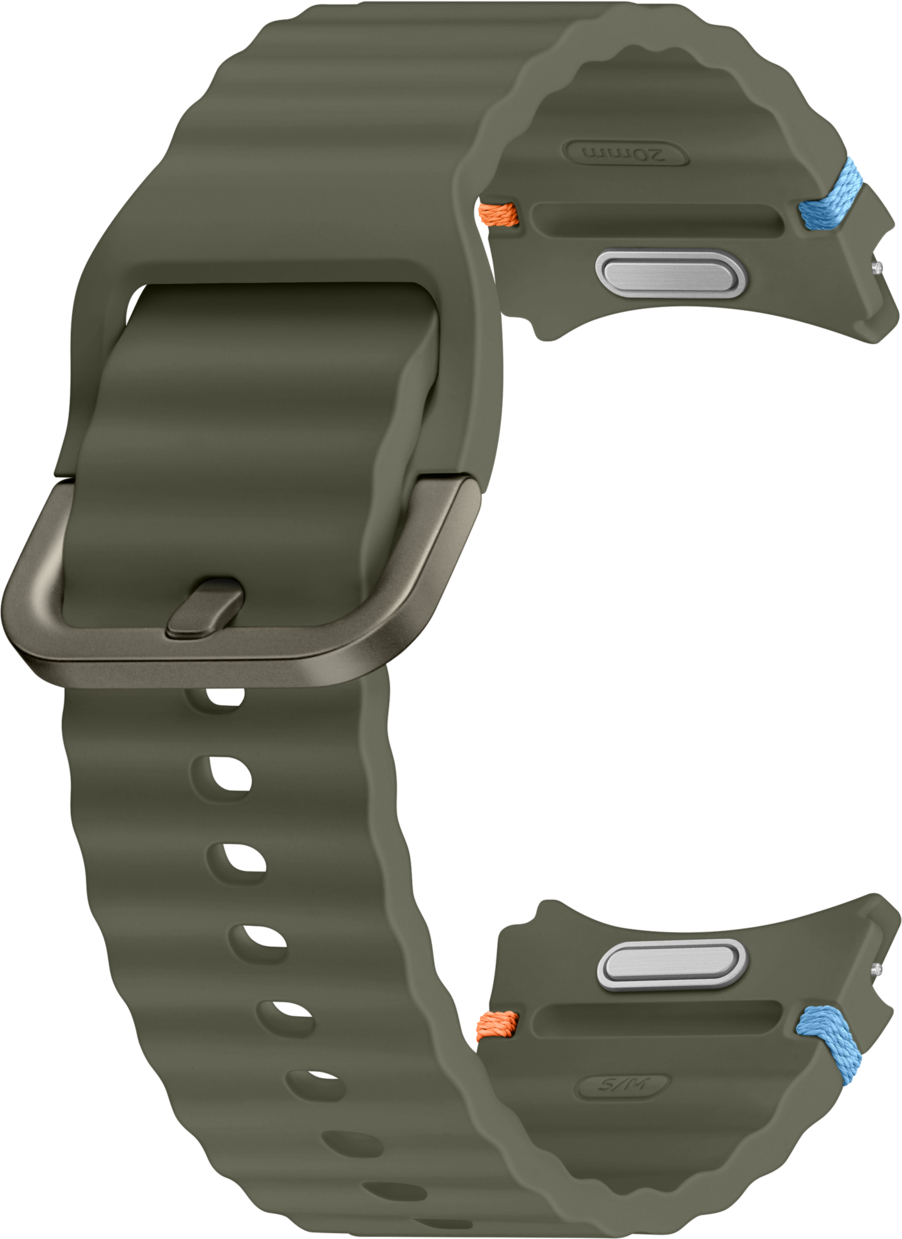 Cinturino sportivo per Samsung Galaxy Watch7 / Watch FE / Watch6 / Watch5 / Watch4 Series, S/M, verde ET-SNL30SKEGEU