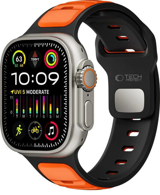Cinturino Tech-Protect Iconband Line per Apple Watch 49mm / 46mm / 45mm / 44mm Series, Arancione