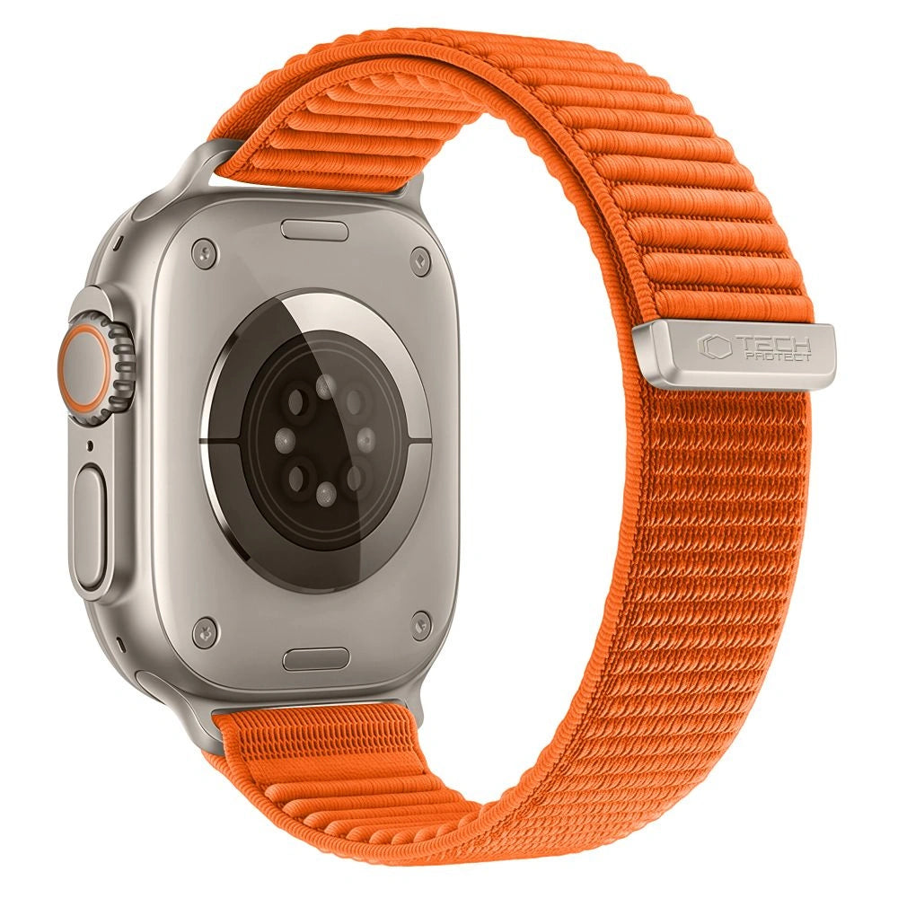 Cinturino Tech-Protect NylonLoop per Apple Watch 49 mm / 46 mm / 45 mm / 44 mm Series, arancione
