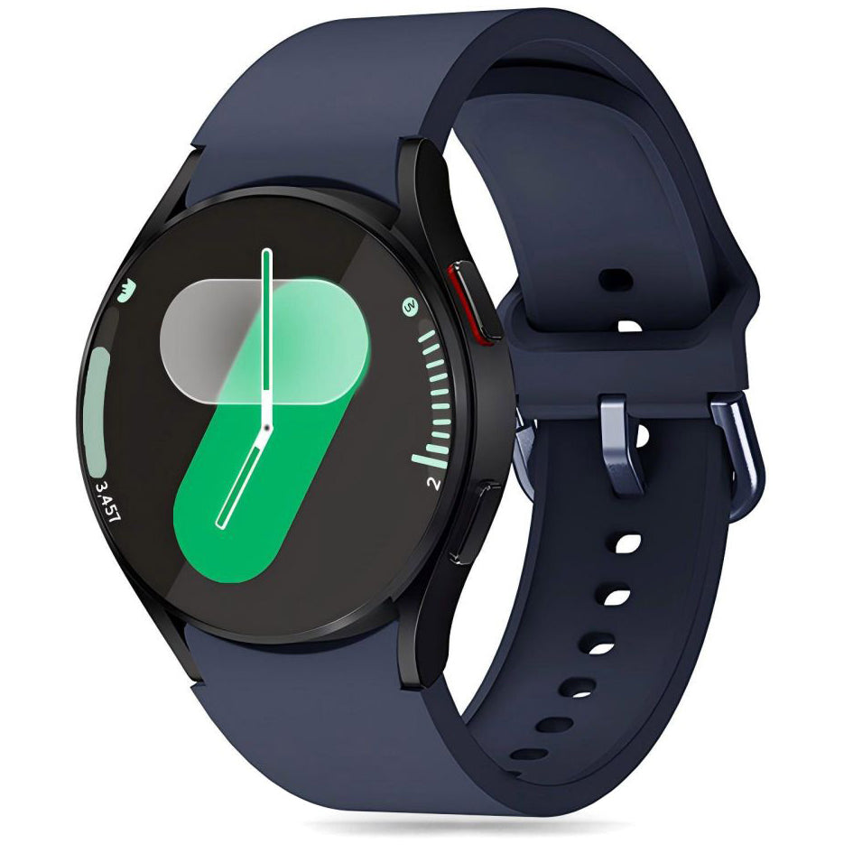 Cinturino in silicone Tech-Protect per Samsung Galaxy Watch7 / Watch FE / Watch6 / Watch5 / Watch4, blu navy 