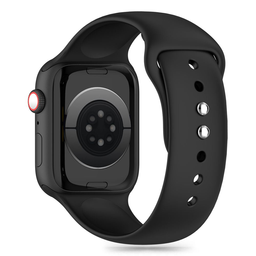 Cinturino in silicone Tech-Protect per Apple Watch 49mm / 45mm / 44mm / 42mm, nero 