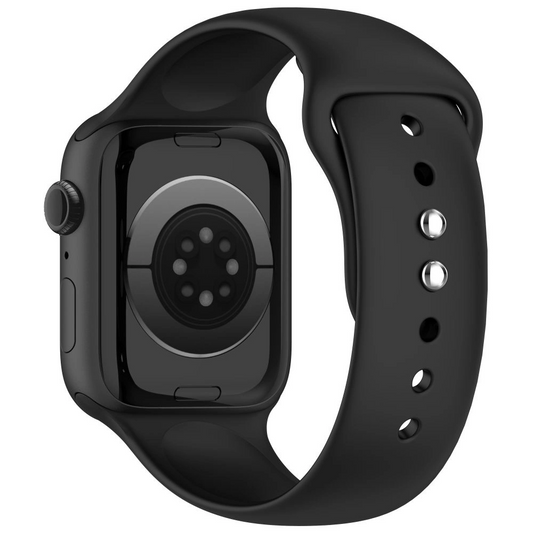 Cinturino Tech-Protect Silicone per Apple Watch Serie 49mm / 46mm / 45mm / 44mm, Nero