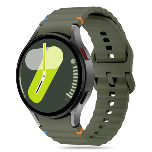 Tech-Protect Cinturino sportivo in silicone per Samsung Galaxy Watch7 / Watch FE / Watch6 / Watch5 / Watch4 Series, Khaki