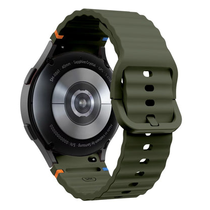 Tech-Protect Cinturino sportivo in silicone per Samsung Galaxy Watch7 / Watch FE / Watch6 / Watch5 / Watch4 Series, Khaki