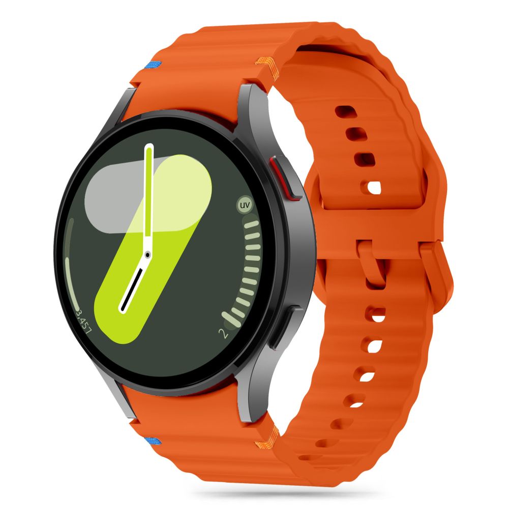 Cinturino sportivo in silicone Tech-Protect per Samsung Galaxy Watch7 / Watch FE / Watch6 / Watch5 / Watch4, arancione 