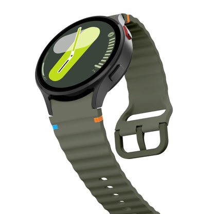 Tech-Protect Cinturino sportivo in silicone per Samsung Galaxy Watch7 / Watch FE / Watch6 / Watch5 / Watch4 Series, Khaki