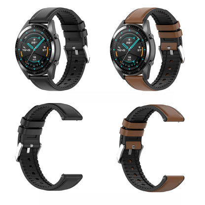 Cinturino Techsuit W007 per Samsung Galaxy Watch / Huawei Watch Series, 20mm, Nero.
