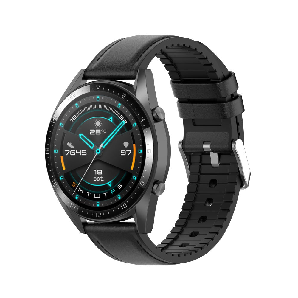 Cinturino Techsuit W007 per Samsung Galaxy Watch / Huawei Watch Series, 22mm, Nero.