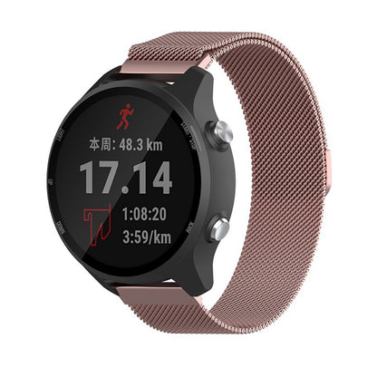 Cinturino Techsuit W009 per Huawei Watch / Garmin Watch Series, 18mm, Rosa Dorato