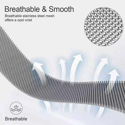 Cinturino Techsuit W009 per Samsung Galaxy Watch / Huawei Watch Series, 20mm, Argento