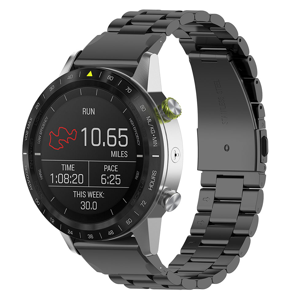 Cinturino Techsuit W010 per Garmin Instinct / Approach / Fenix Watch Series, 20mm, Nero