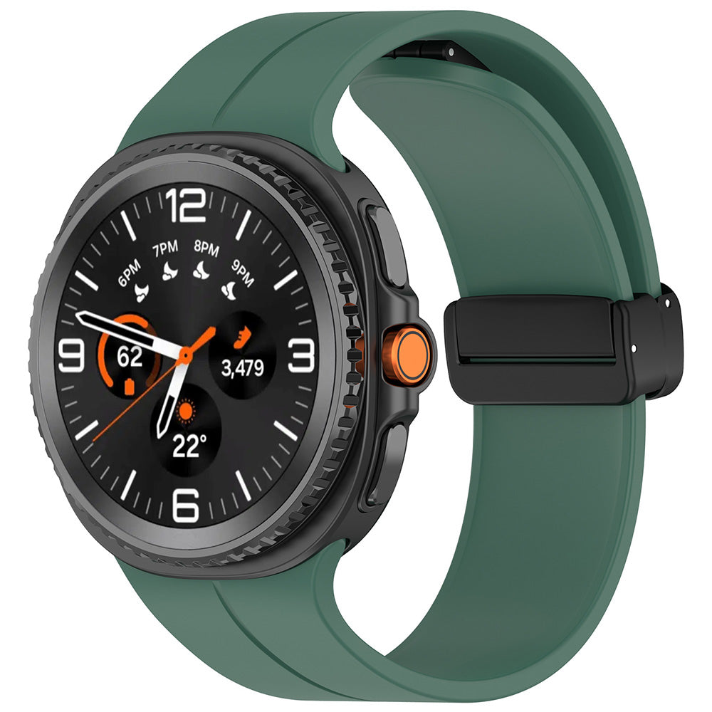 Cinturino Techsuit W011 per Samsung Galaxy Watch 8 Classic / Watch8 44mm / Watch 8 40mm, Verde Scuro