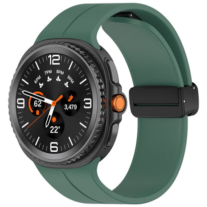 Cinturino Techsuit W011 per Samsung Galaxy Watch 8 Classic / Watch8 44mm / Watch 8 40mm, Verde Scuro