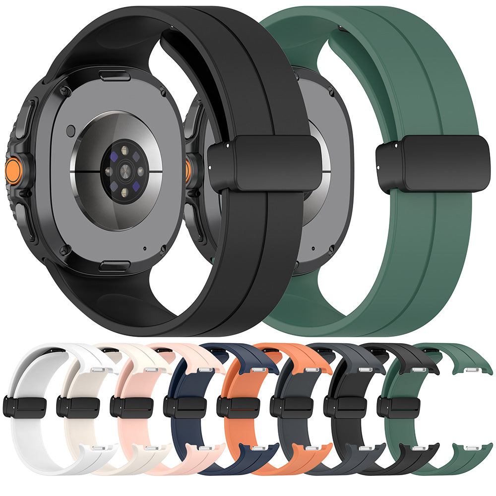 Cinturino Techsuit W011 per Samsung Galaxy Watch 8 Classic / Watch8 44mm / Watch 8 40mm, Verde Scuro