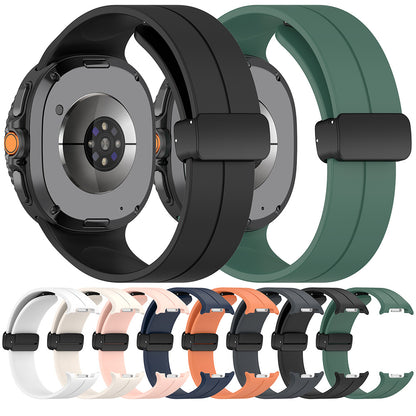 Cinturino Techsuit W011 per Samsung Galaxy Watch 8 Classic / Watch8 44mm / Watch 8 40mm, Verde Scuro