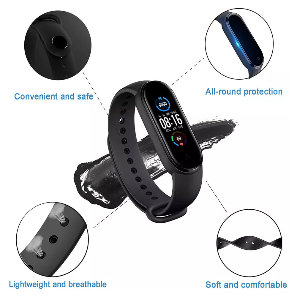 Cinturino Techsuit W013 per Xiaomi Band / Amazfit Band Series, Nero