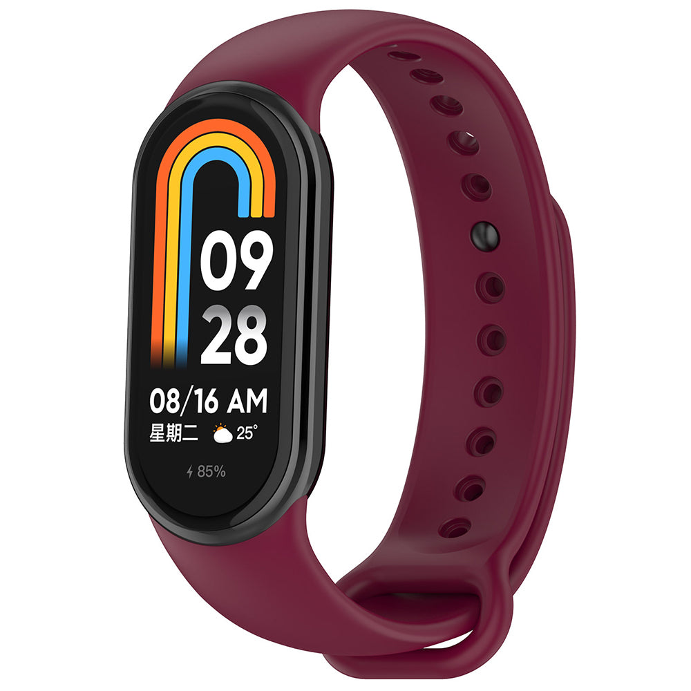 Cinturino Techsuit W014 per Xiaomi Smart Band 9 / 8, Rosso Scuro