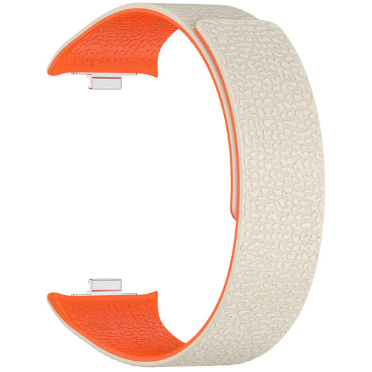 Cinturino Techsuit W016 per Xiaomi Smart Band / Watch Series, Beige Arancione
