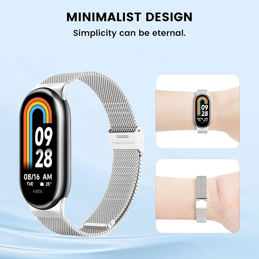 Cinturino Techsuit W022 per Xiaomi Smart Band 9 / 8, 15mm, Dorato