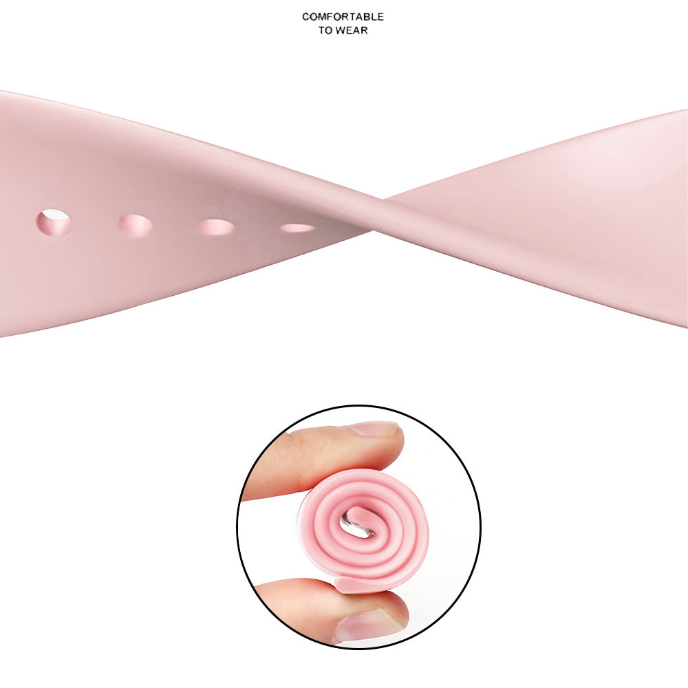 Cinturino Techsuit W031 per Apple Watch 42mm / 41mm / 40mm / 38mm Series, Rosa Pallido