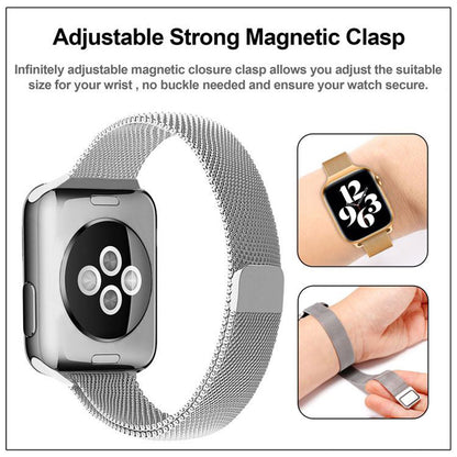 Cinturino Techsuit W034 per Apple Watch 42mm / 41mm / 40mm / 38mm Series, Dorato