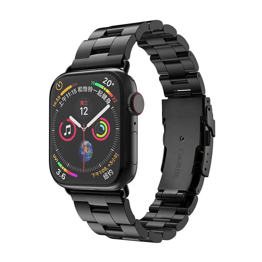 Cinturino Techsuit W036 per Apple Watch 42mm / 41mm / 40mm / 38mm Series, Nero