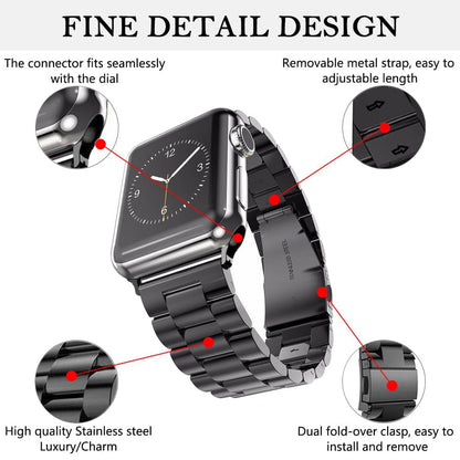 Cinturino Techsuit W036 per Apple Watch 42mm / 41mm / 40mm / 38mm Series, Nero