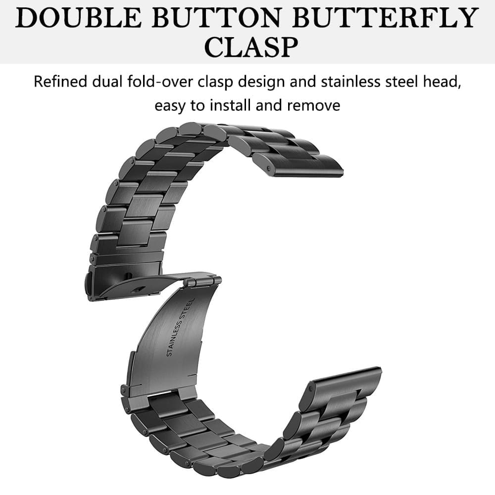 Cinturino Techsuit W036 per Apple Watch 49mm / 46mm / 45mm / 44mm / 42mm Series, Nero