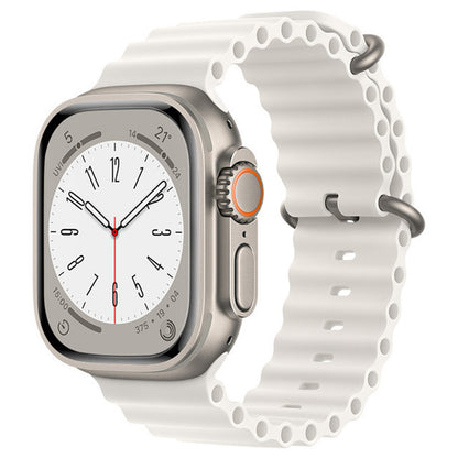 Cinturino Techsuit W038 per Apple Watch 49mm / 46mm / 45mm / 44mm / 42mm Series, Bianco