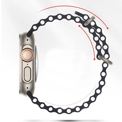 Cinturino Techsuit W038 per Apple Watch 49mm / 46mm / 45mm / 44mm / 42mm Series, Bianco