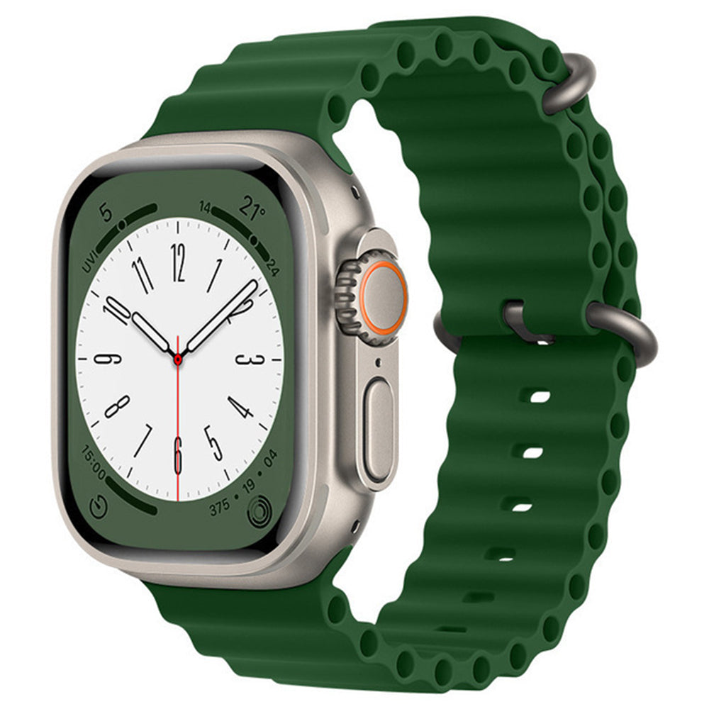 Techsuit W038 Strap for Apple Watch 42mm / 41mm / 40mm / 38mm Series, Dark Green