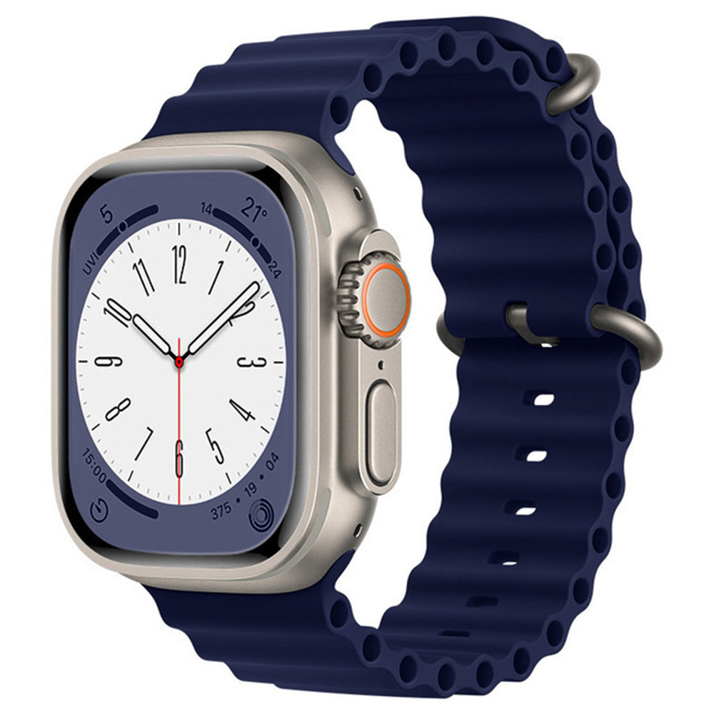 Cinturino Techsuit W038 per Apple Watch 49mm / 46mm / 45mm / 44mm / 42mm Series, Blu Navy