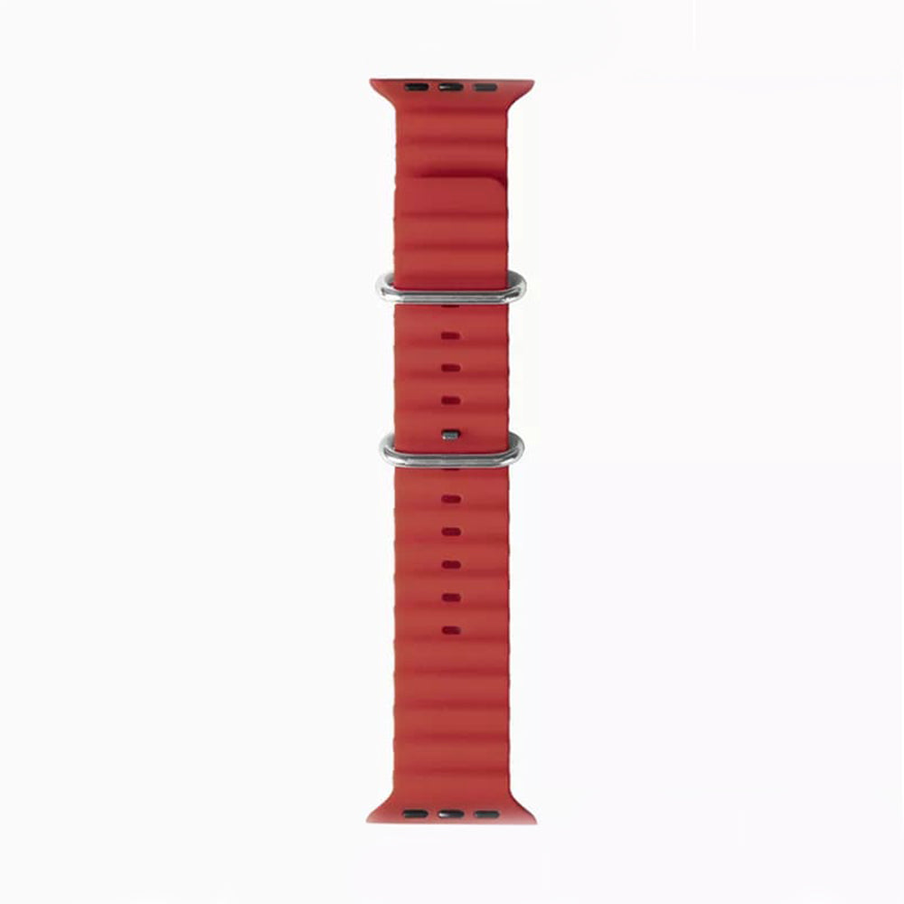 Cinturino Techsuit W038 per Apple Watch 49mm / 46mm / 45mm / 44mm / 42mm Series, Rosso Scuro