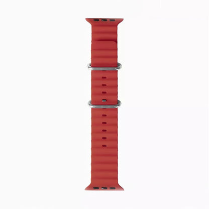 Cinturino Techsuit W038 per Apple Watch 49mm / 46mm / 45mm / 44mm / 42mm Series, Rosso Scuro